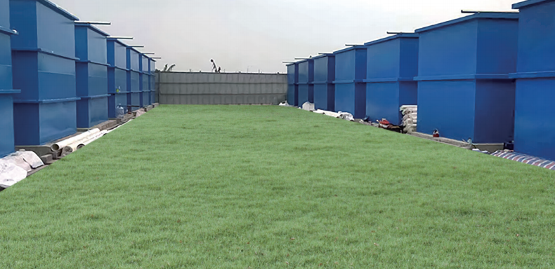 Integrated packaged wastewater treatment units