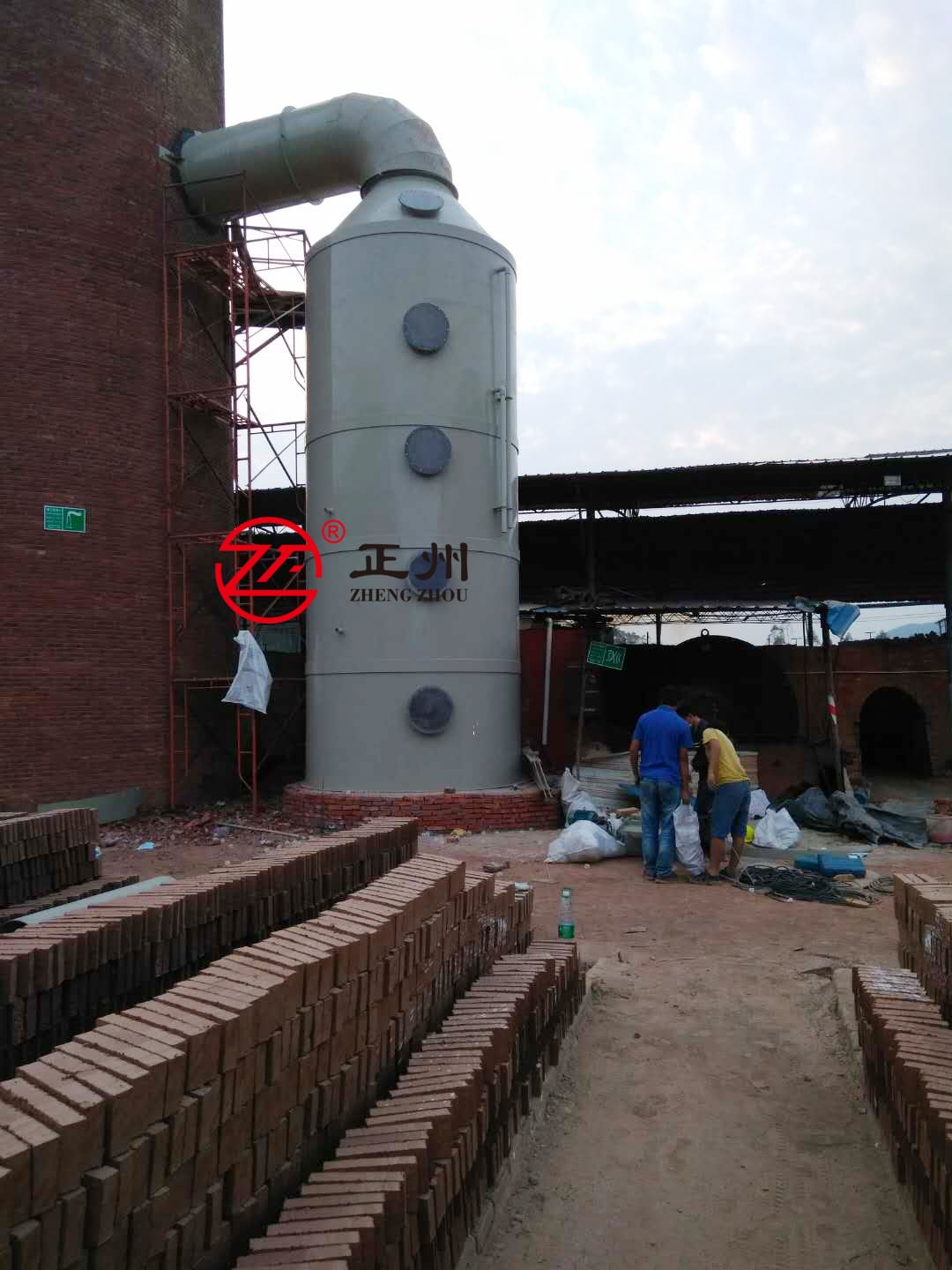 Gaoming Fuxin Brick Plant — Dedust & Desulfurization installation 3