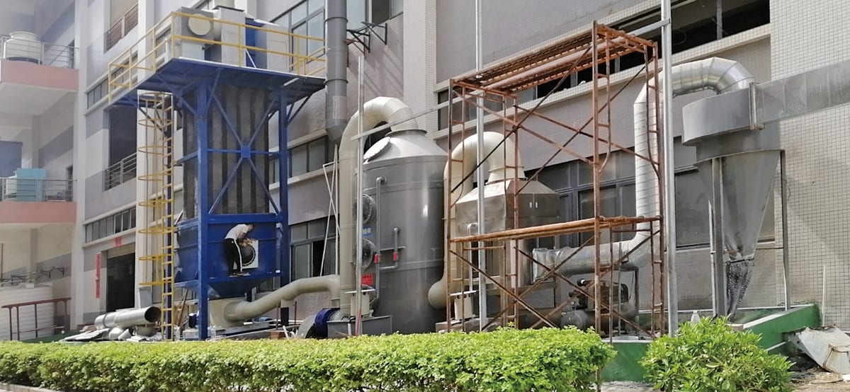 Yunfu Casting & Electroplating — WESP De-misting installation 2